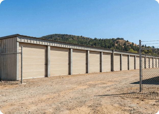Boat, caravan and motorhome storage units in secure storage sheds